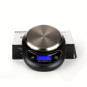 High Precision Household Food Food Electronic Baking Kitchen Scale Precision Explosion Portable Coffee Scale (Option: Black1)