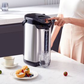 Hot Water Dispenser, Adjustable 4 Temperatures Water Boiler And Warmer, 304 Stainless Steel Countertop Water Heater, 3-Way Dispense For Tea, Coff (Option: silver)