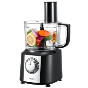 Multifunctional 600W 10Cup Classic Compact Food Processor Chef Machine Mixer Blender (Option: Black)